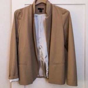 Aqua: tan blazer